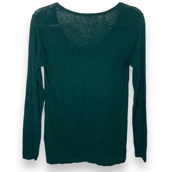 J.Crew Vintage Cotton Green Long Sleeve Shirt Extra Small - Picture 7 of 7